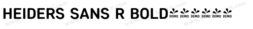 Heiders Sans R Bold字体转换